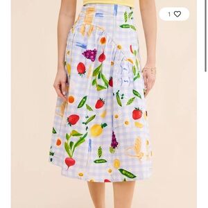 Lisa Says Gah Maeve Picnic Midi Skirt